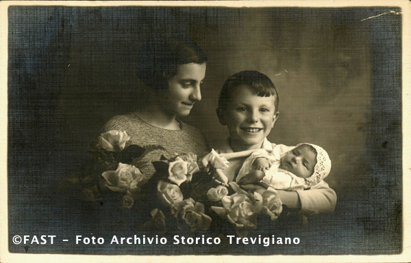 I tre fratelli Resi, Lino e Luisa Marino